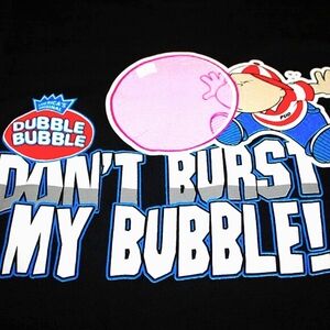NWOT Brisco Brands “Don’t Burst My Bubble!” Cartoon Tee – Size S